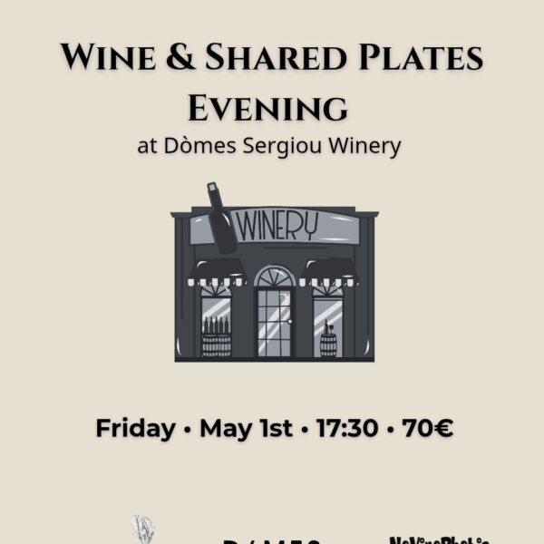 Wine and Shared Plates @ Domes Sergiou Winery